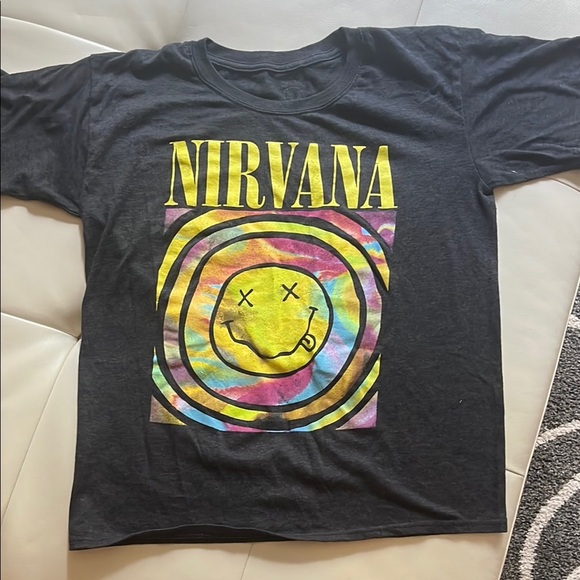 URBAN OUTFITTERS NIRVANA TEE - Picture 1 of 3